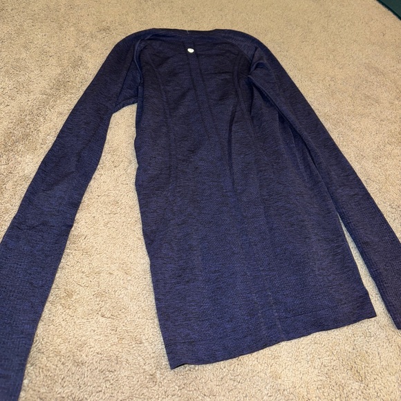 Lululemon Swiftly Tech Long Sleeve - Midnight/Psychic/Navy (Size 6) - Picture 5 of 6